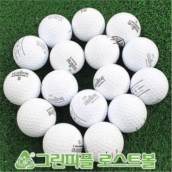 리얼라인 몬스터7 화이트 3피스 A급 로스트볼 16개