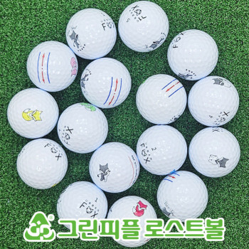 어반폭스 트리플트랙 화이트 3피스 A-급 로스트볼 16개
